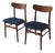 Mid-Century Modern Danish Teak Dining Chairs, 1960s, Set of 2 For Sale