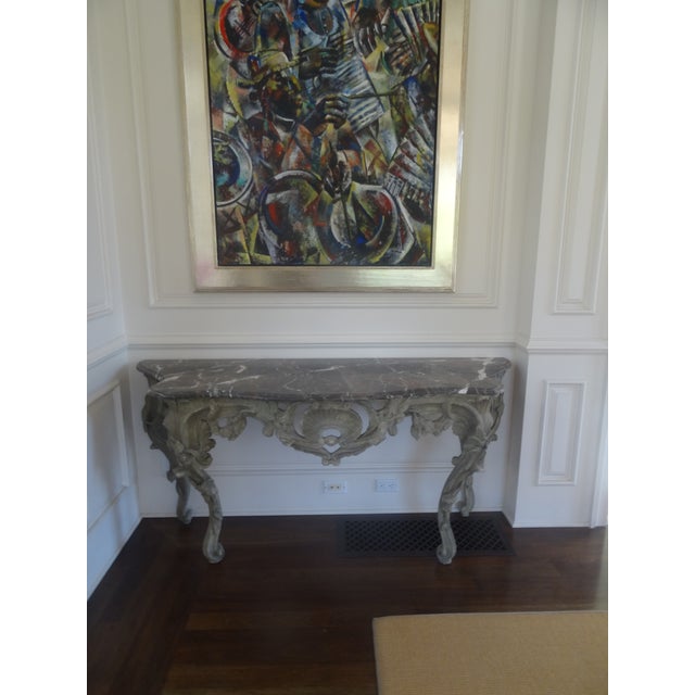 Fabulous Large Late 19th Century Louis XV Consoles a Pair For Sale - Image 11 of 13