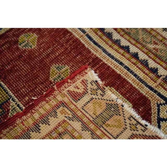 Antique Turkish Anatolian Rug 1'9'' x 2'10''.