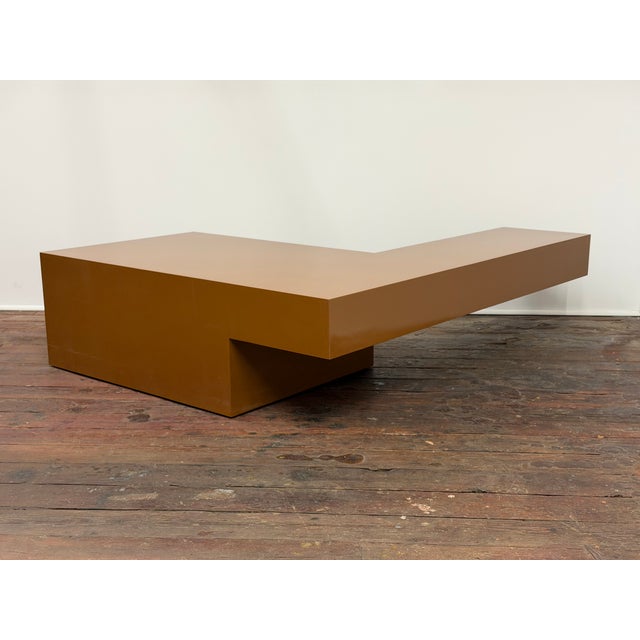 Donald Judd Minimalist Lacquer Floating Coffee Table in the Manner of Donald Judd, 1970 For Sale - Image 4 of 14