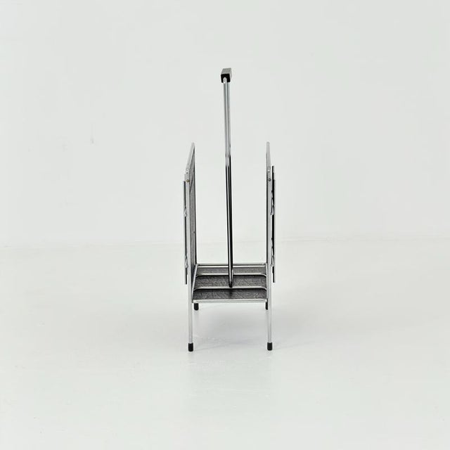 Mid 20th Century Mid-Century Modern Bauhaus LP & Magazine Rack by Erik Höglund, Sweden, 1960s For Sale - Image 5 of 11