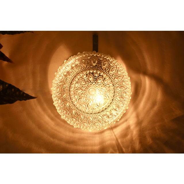 Mid-Century Glass Wall / Ceiling Lamp, Italy, 1950s For Sale - Image 14 of 16