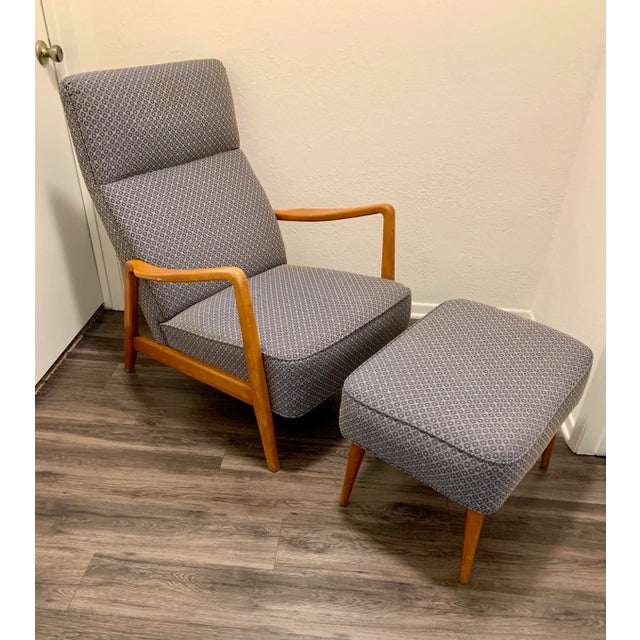 Mid Century Modern Dux Lounge Chair and Ottoman Set - Folke Ohlsson For Sale - Image 13 of 13
