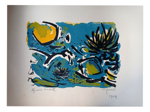 Antonio Guanse, Water Lilies, 1959, Lithograph