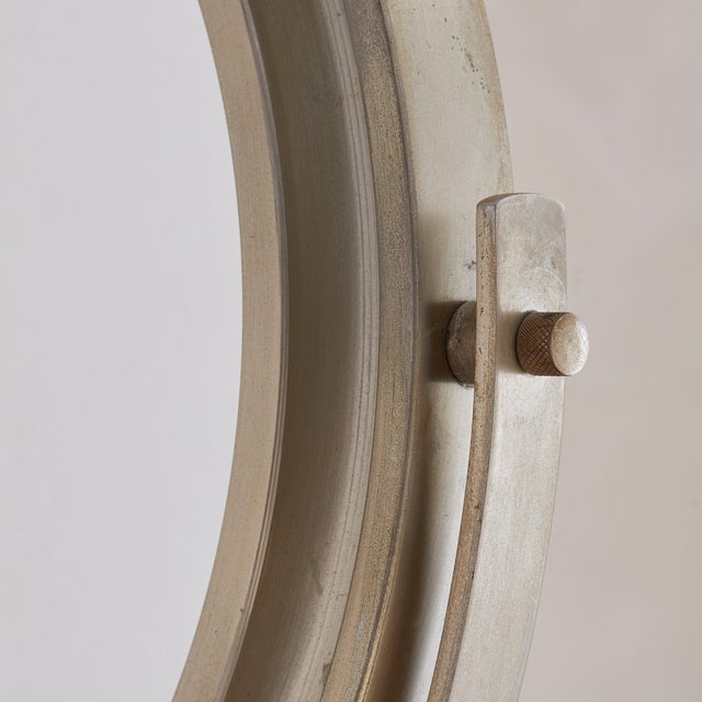 Glass Italian Round Vanity Mirror Attributed to Sergio Mazza for Artemide, 1960s For Sale - Image 7 of 9