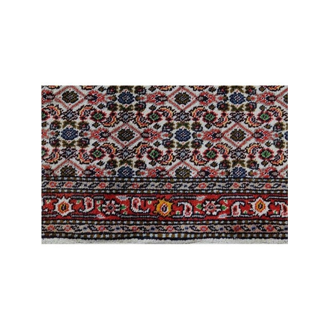 Red 1980s Old Persian Tabriz Runner Rug 3 X 23 For Sale - Image 8 of 11