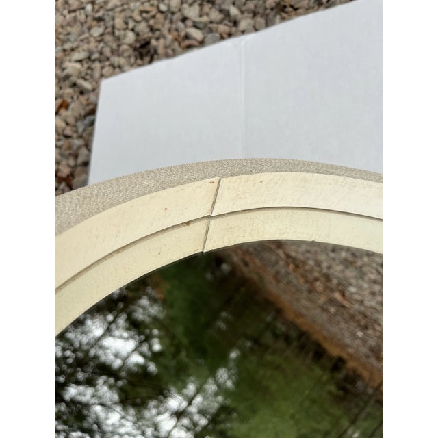 Glass Vintage Corrugated Cardboard Mirror by Flute Chicago For Sale - Image 7 of 7