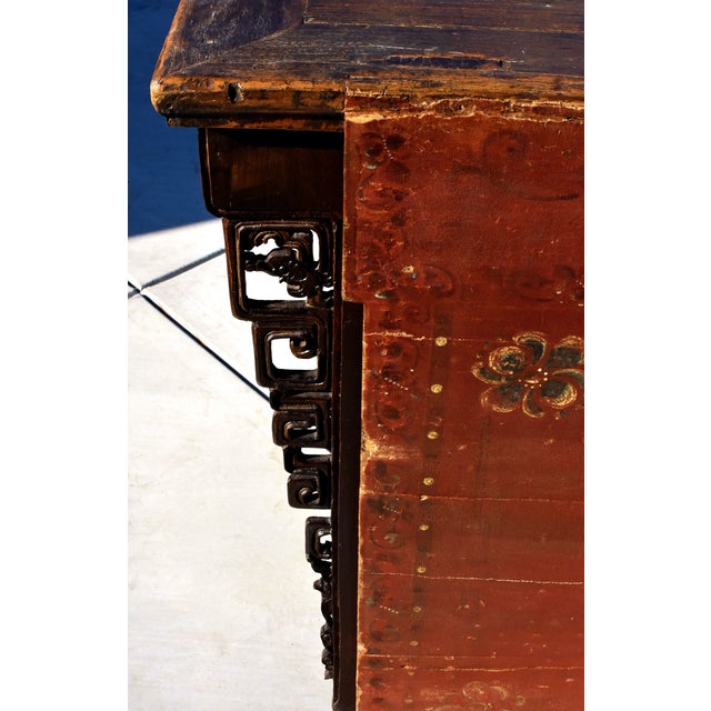 Antique Mongolian Chest Console Table Chairish