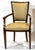 Mid 20th Century Set 4 French Modern Empire Dining Arm Chairs For Sale - Image 4 of 9