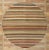 Tan Striped Round Area Rug - 08'11 X 09'00 For Sale - Image 8 of 9