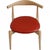CH-20 Chairs in Beech and Red Leather by Hans Wegner, Set of 4 For Sale - Image 4 of 17