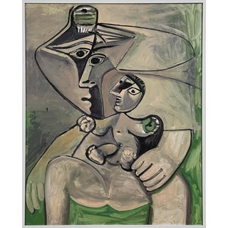 Vintage Pablo Picasso “Maternité” Archival Print, Framed (1971) For Sale