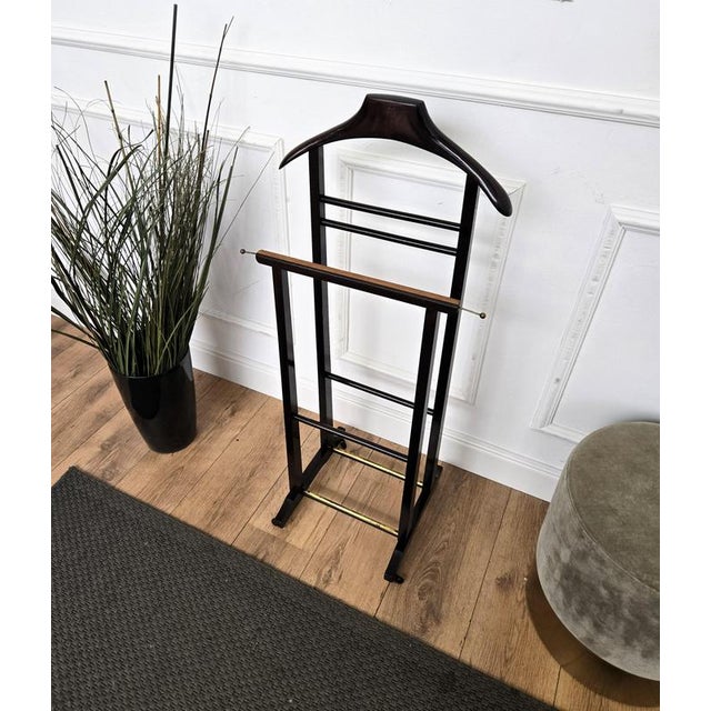 Wood Mid-Century Italian Wood Valet Stand, 1970s For Sale - Image 7 of 9