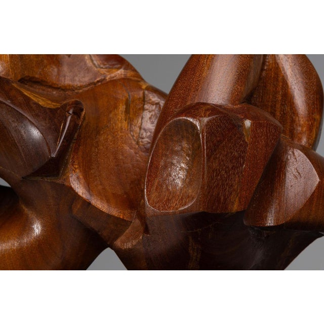 Wood Abstract Modern Sculpture by Joaquin Garcia Donaire, Spain, 1960 For Sale - Image 7 of 15