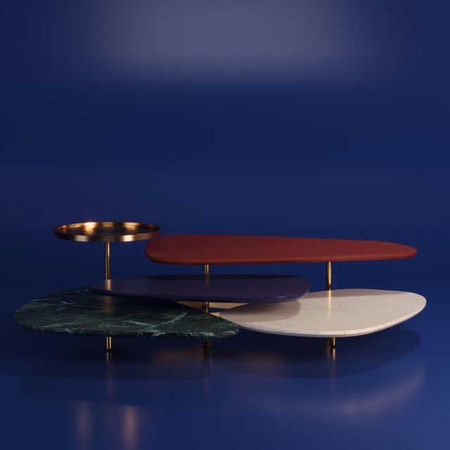 Beige La Toile Center Table by Malabar For Sale - Image 8 of 18