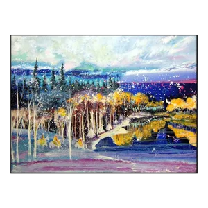 Earl Biss "Early Snow on the Beartooth Range" Serigraph on Paper Hand Signed