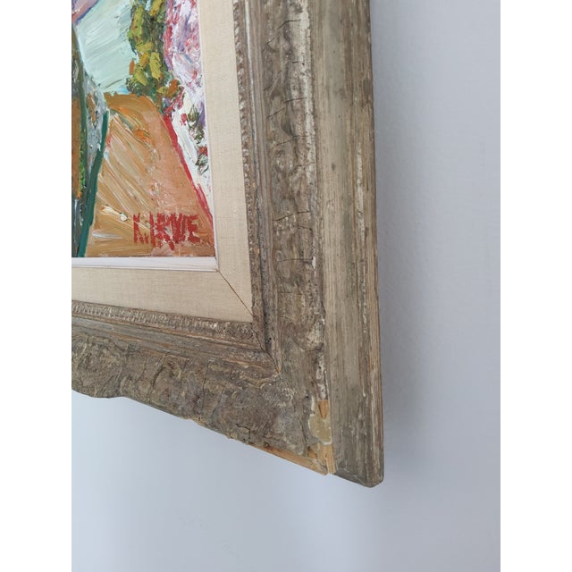 Mid Century Expressionist Landscape Painting by Swedish Artist Knut Irwe For Sale - Image 15 of 18