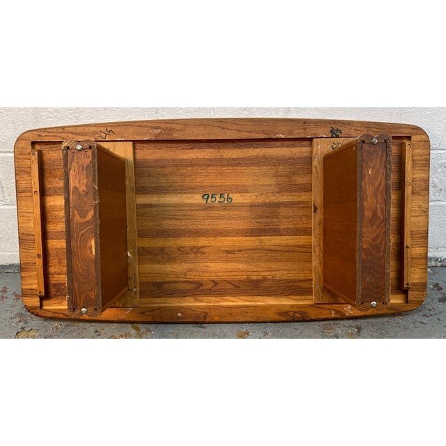 Mid 20th Century Solid Modern Oak Butcher Block Coffee Table For Sale - Image 10 of 10