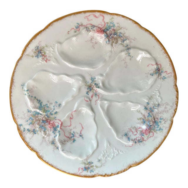 Antique Limoges Oyster Plate For Sale
