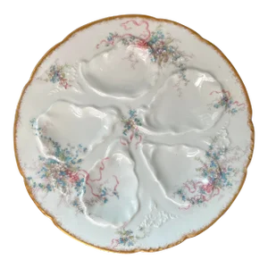 Antique Limoges Oyster Plate