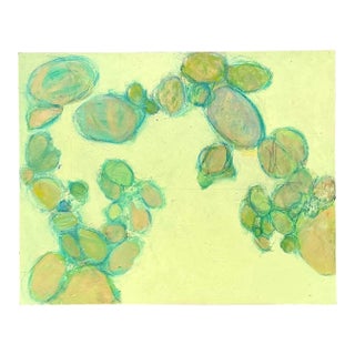 Vintage Original Abstract Oil on Canvas For Sale