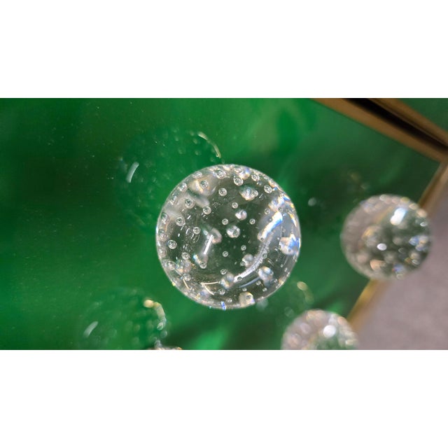 Contemporary Brass and Murano Glass Sideboard with 120 Fused Spheres from Justfurnituress SRL For Sale - Image 3 of 18