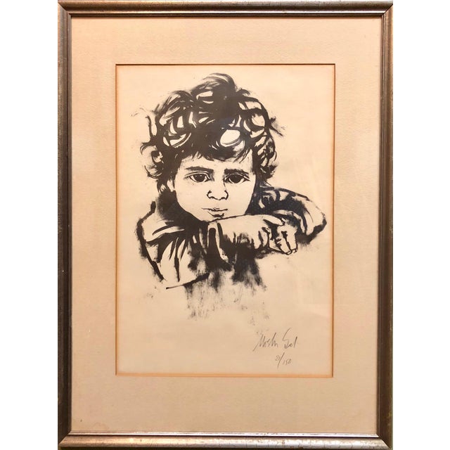 A signed and numbered lithograph print. Moshe Gat was born in Haifa in 1935. in 1952 he began his studies at the Bezalel...