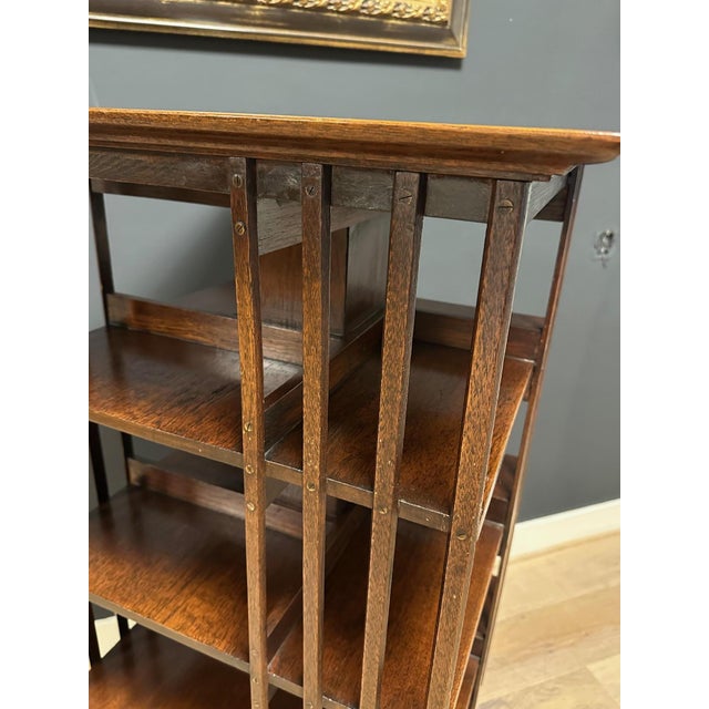 Antique Revolving Bookcase, 1890s For Sale - Image 4 of 7