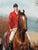 Green Fox Hunting Scene Oil Painting on Canvas Horses Hounds Equestrian Sporting Art For Sale - Image 8 of 14