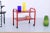 Mid-Century Modern Postmodern Red Metal Trolley from Habitat, 1980s For Sale - Image 3 of 13
