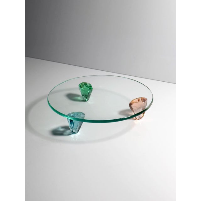 Postmodern Postmodern Murano Glass Serving Plate, 1990s For Sale - Image 3 of 6
