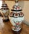 Antique White Vintage Pair of Japanese Asian Imari Porcelain Table Lamps For Sale - Image 8 of 12