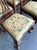 Brown Vintage Ball and Claw Chippendale Dining Chairs in Fortuny Jaquard - Set of 8 For Sale - Image 8 of 12