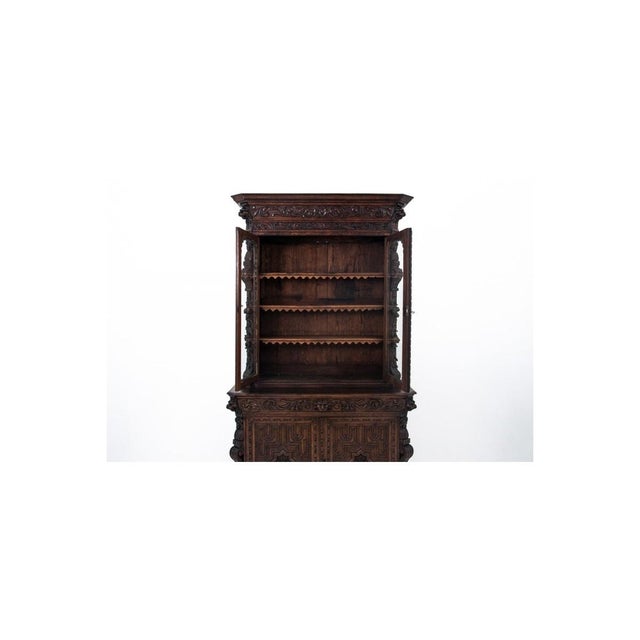 Antique French Carved Cupboard, 1880s, in Very Good conditions. Designed before 1890