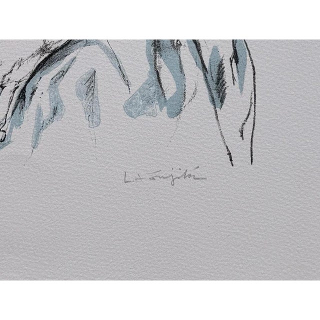 Léonard Tsuguharu Foujita, Woman and Child, 1964, Original Lithograph For Sale - Image 5 of 6