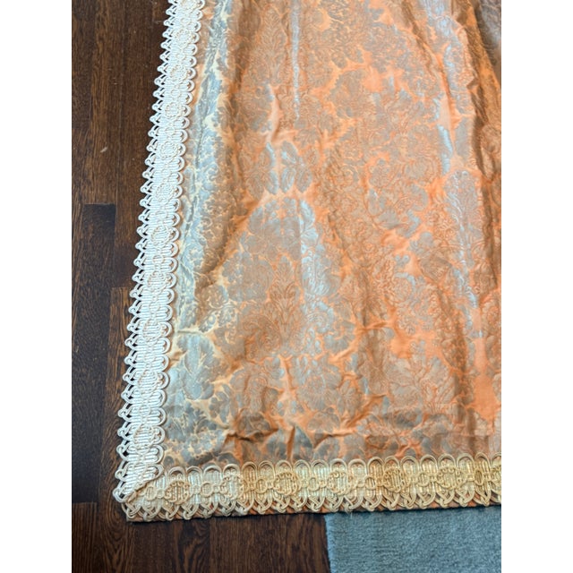 Textile Pair of Fortuny Panels With Decorative Trim For Sale - Image 7 of 13