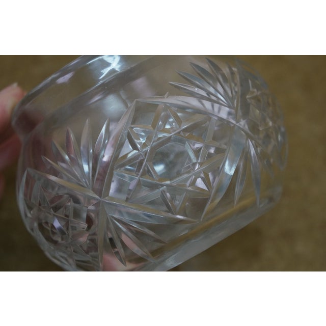 Antique Simpson Hall Miller Sterling Silver Lidded Cut Crystal Vanity Jar Pot 4" For Sale - Image 11 of 15