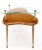 Kidney Comma Shape Two Tier Glass Walnut & Brass Conical Leg Coffee Side Table For Sale - Image 9 of 12