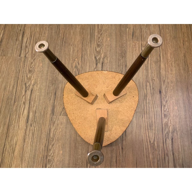 Metal Kidney-Shaped Flower Table or Plant Stand, 1950s For Sale - Image 7 of 8