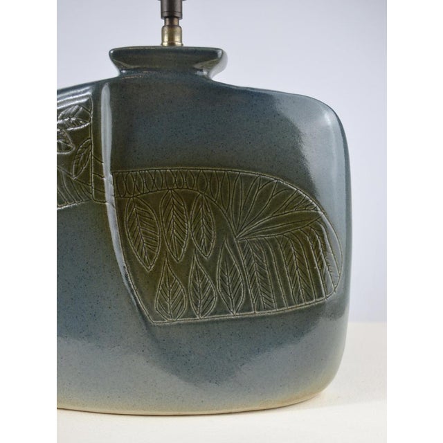 Glazed Ceramic Table Lamp by D. Protion for Vallauris, France, 1970s For Sale - Image 14 of 17