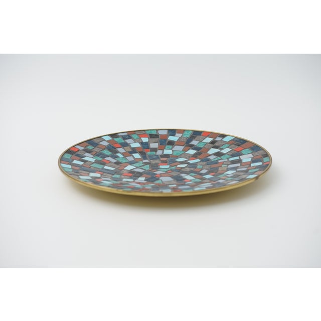 1960s Mid-Century Mosaic Bowl or Wall Plate by R. Zimmermann for Ritter, 1950s For Sale - Image 5 of 10