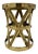 Sarreid Ltd. Brass X-Stool From Sarreid Ltd. Made in Hong Kong For Sale - Image 4 of 13