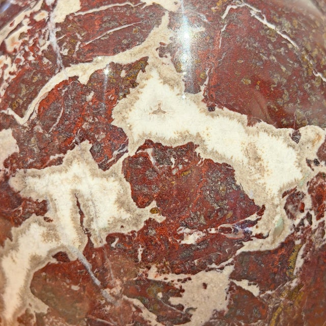 Pair of Red Marble Vases For Sale - Image 16 of 16