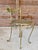 Mid 20th Century Vintage Hollywood Regency Gilt Metal Vanity Chair With Tassel Swag Detail For Sale - Image 5 of 10