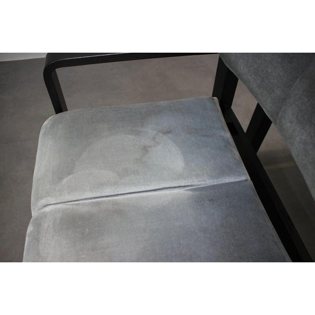 Black Armchairs by Ludvik Volak for Dřevopodnik Holešov, Czechoslovakia, 1989, Set of 2 For Sale - Image 8 of 14