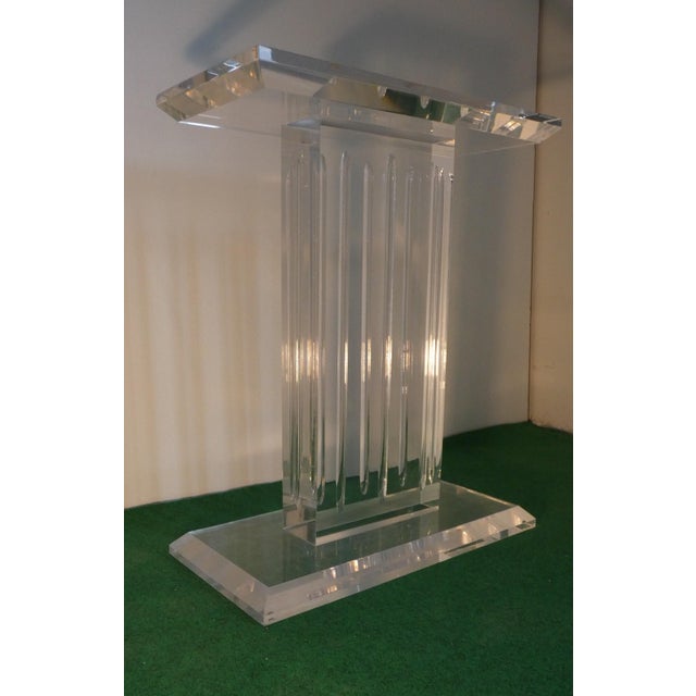 Contemporary Vintage Sculptural Base for Acrylic Glass Table, Italy, 2000 For Sale - Image 3 of 16