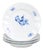 Vintage Porcelain Dinner Plates from Royal Copenhagen, 1990s, Set of 4 For Sale