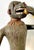 Vintage Painted Wood Monkey Sculpture For Sale - Image 9 of 14