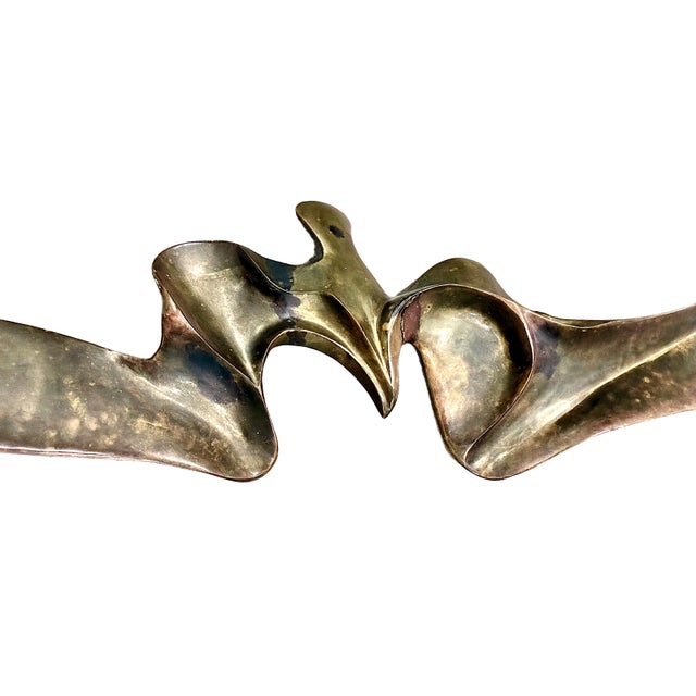 Large Bronze Abstract Sculpture of a Bird in Flight For Sale In San Francisco - Image 6 of 7
