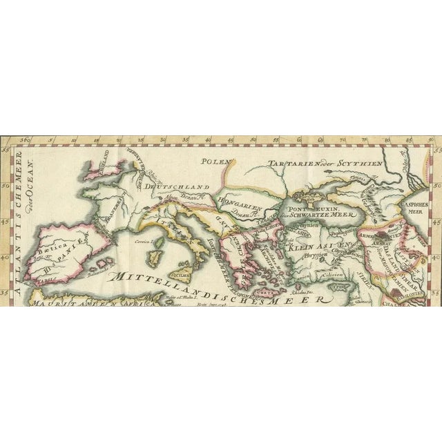 Mid 18th Century Antique Map of Europe and the Mediterranean, 1748 For Sale - Image 5 of 10
